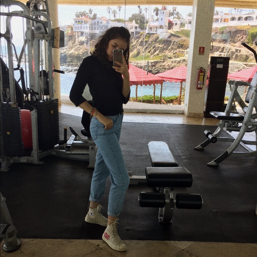 Zara Light-Wash Mom Jeans